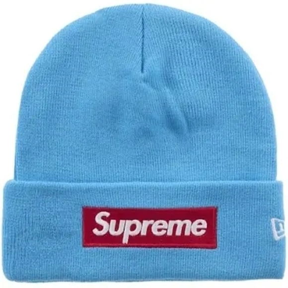 Supreme Light Blue Box Logo Hoodie (M) + Beanie | 12/4/25 Drop - Picture 3 of 3
